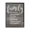 Stupell Industries Family Definition Planked Framed Wall Art